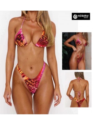 Costume Bagno Brasiliano 2 Pezzi Bikini Mare Donna Vita Alta Swimsuit 550169